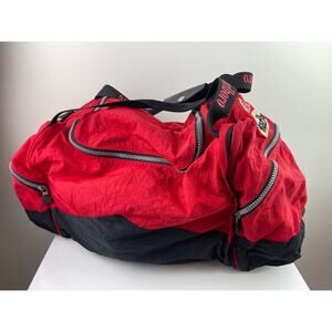Vintage MARLBORO Red Black Duffle Bag Strap +Removable Backpack Memorabilia RARE